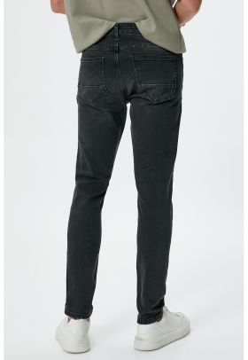 Blugi skinny cu talie medie