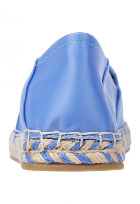 Espadrile din material textil cu logo metalic