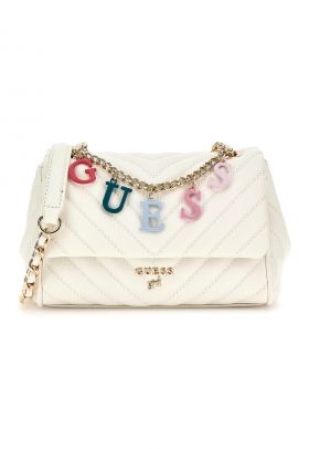 Geanta crossbody de piele ecologica cu logo