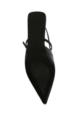 Balerini slingback de piele cu varf ascutit