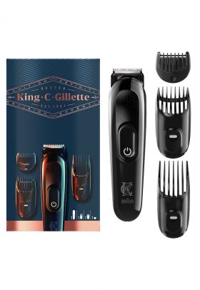 Trimmer pentru barba electric King C. Kit Trimmer Wet&Dry - 3 piepteni