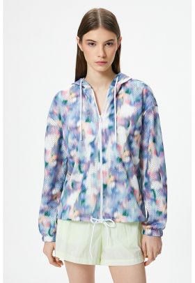 Jacheta usoara cu model tie-dye