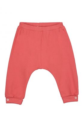 Pantaloni sport din amestec de bumbac cu talie elastica