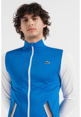 Bluza sport cu model colorblock si fermoar