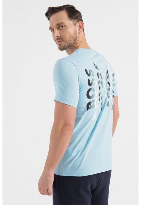 Tricou de bumbac cu logo pe spate Tee7