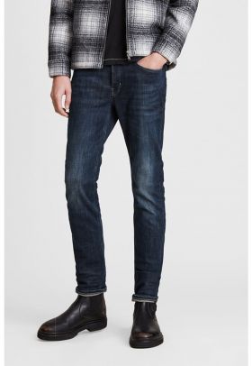 Blugi slim fit cu aspect decolorat Rex
