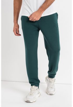 Pantaloni sport din amestec de modal cu detaliu logo