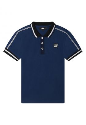 Tricou polo cu benzi logo