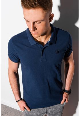 Tricou polo din bumbac cu model pique