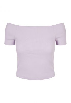 Tricou crop cu aspect striat