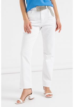 Blugi relaxed fit cu talie medie