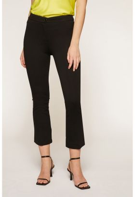 Pantaloni crop bootcut