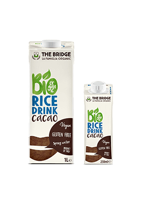 Lapte vegetal de orez cu ciocolata 250ml ECO-BIO - The Bridge
