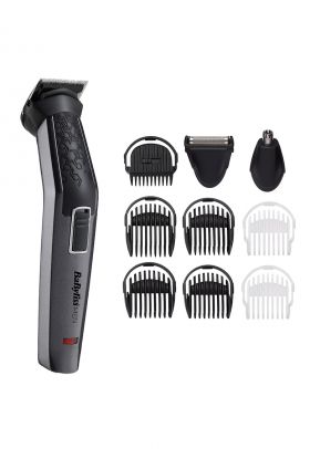 Aparat de tuns si ras Carbon Titanium 10in1 Multi Trimmer - 10 Accesorii - 3 capete - Negru