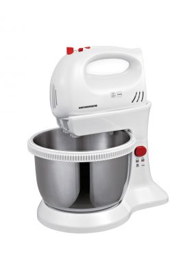 Mixer cu bol - Bol Rotativ Inox - 300W - 3.4L - Alb