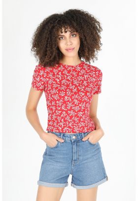 Tricou cu imprimeu floral