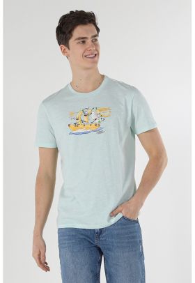 Tricou din bumbac cu imprimeu grafic