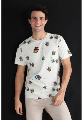 Tricou din bumbac cu imprimeu grafic