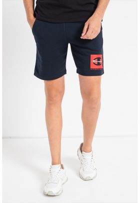 Pantaloni scurti din amestec de bumbac cu imprimeu logo Classic Label