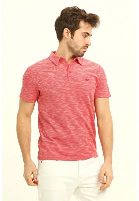 Tricou polo regular fit cu logo discret