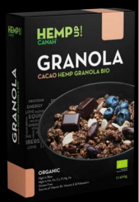 Granola cacao cu canepa, eco-bio, 400g - Canah