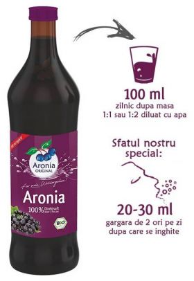 Suc pur de Aronia, Eco-Bio 700ml - Aronia Original
