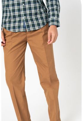 Pantaloni chino drepti cu buzunare oblice