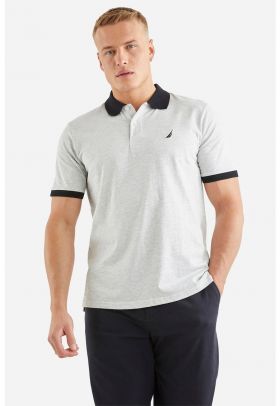 Tricou polo regular fit cu logo contrastant Elgar