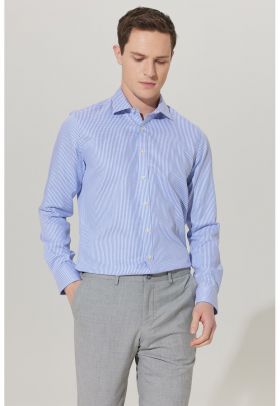 Camasa slim fit cu model grafic