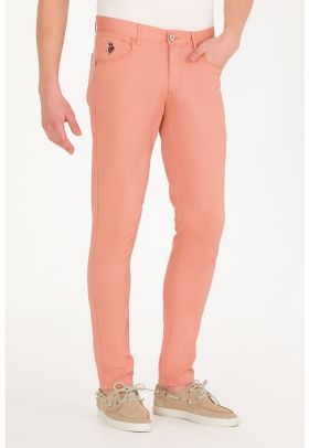 Pantaloni slim fit cu talie medie