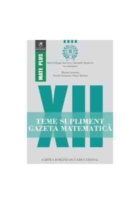 Gazeta Matematica Clasa a 12-a Teme supliment - Radu Gologan Ion Cicu Alexandru Negrescu