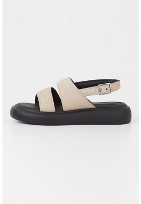 Sandale wedge de piele