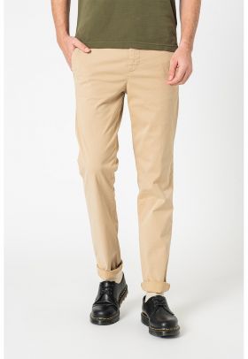 Pantaloni chino slim fit din amestec de bumbac