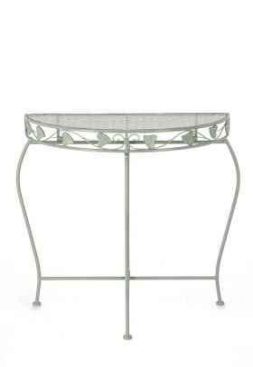 Consola Harriet, Bizzotto, 75 x 36 x 75 cm, otel, verde sage