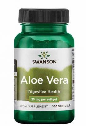 Aloe Vera Extract 200:1, 25 mg, 100 softgels - Swanson