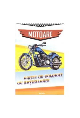 Motoare. Carte de colorat cu abtibilduri