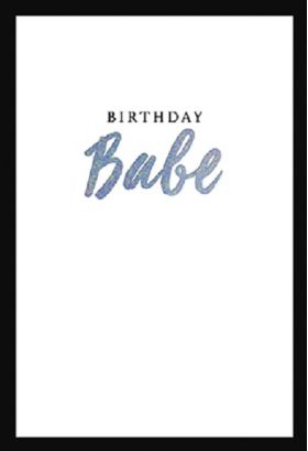Felicitare - Birthday Babe | Great British Card Company