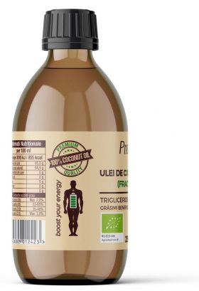 Ulei de cocos MCT, eco-bio, 250 ml, Pronat
