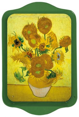 Tava de metal - Vincent Van Gogh - Tournesol dans un vase | Cartexpo