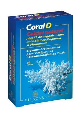 Coral D 30cps - calciu organic - Vitacare