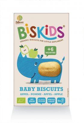 Biscuiti BISKIDS Bebe (de la 6 Luni) fara zahar, eco-bio, 150g Belkorn