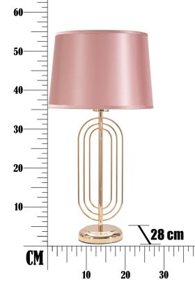 Lampa de masa Krista, Mauro Ferretti, 1 x E27, 40W, Ø28x55 cm, fier/textil