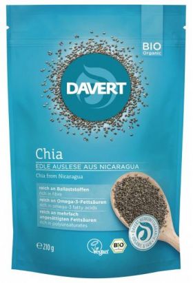Seminte de chia premium, eco-bio, 210g - DAVERT