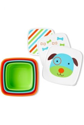 Set cutii pentru pranz Zoo Catel, 3 bucati, Skip Hop