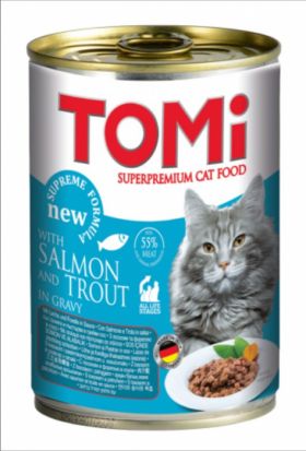 Conserva hrana umeda Tomi pisica cu Peste, 400 g
