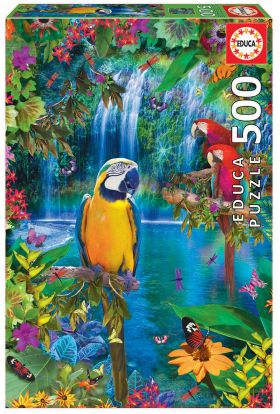 Puzzle 500 piese - Bird Tropical Land | Educa
