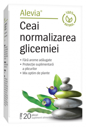 Ceai Normalizarea Glicemiei 20 plicuri - ALEVIA