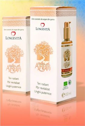 Ulei de argan bio 100 ml cu pulverizator - Longevita