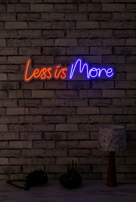 Decoratiune luminoasa LED, Less is More, Benzi flexibile de neon, DC 12 V, Rosu albastru