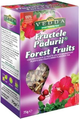 Ceai de fructe de padure, 75g, Vedda